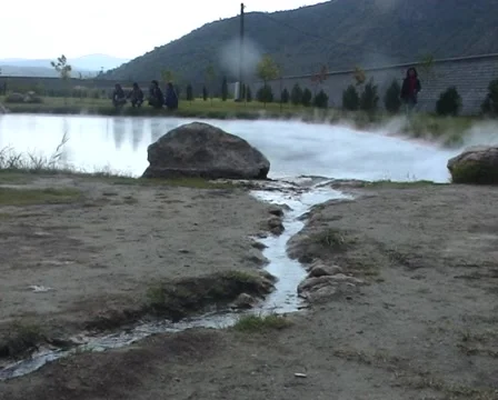 Mineral spring Stock Footage 1011946