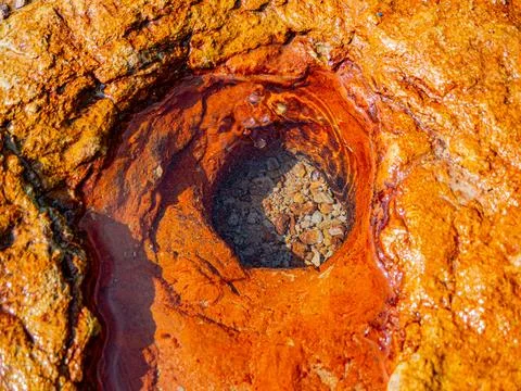 Mineral well and algae Stock Photos