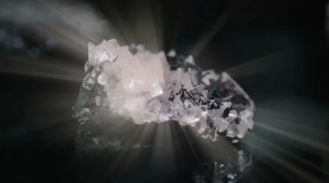 Minerals glowing with ray lights Stock-Footage 37091825
