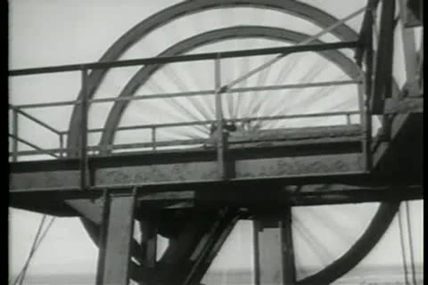 Miners in mine shaft Stock Footage