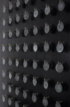 Miners numbers Stock Photos
