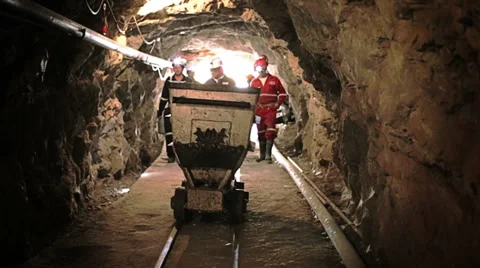 Miners starting work day Video stock 33448496