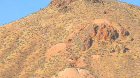 Mines on mountainside Stock Footage 9534390