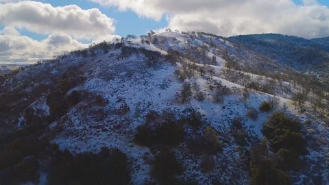 Mines Road Snow Stock Footage 90386825