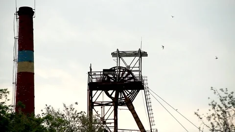 Mines Tower HD Stock Footage 100661045