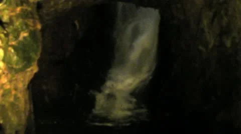 Mineshaft Waterfall Stock-Footage 11813232