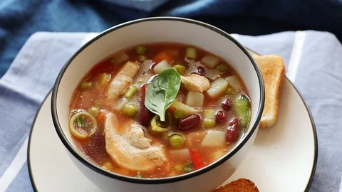 Minestrone Stock Footage 89752822