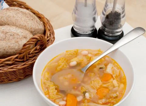 Minestrone soup Stock Photos