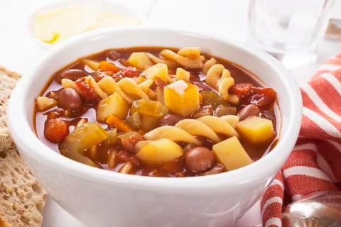 Minestrone soup Stock Photos