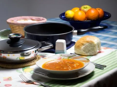 Minestrone soup Stock Photos
