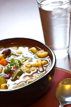 Minestrone soup Stock Photos