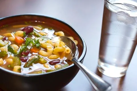 Minestrone soup Stock Photos