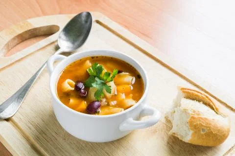 Minestrone Soup 스톡 사진