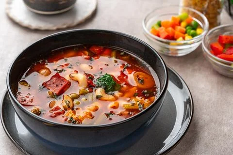 Minestrone Soup Stock Photos