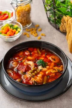 Minestrone Soup Stock Photos