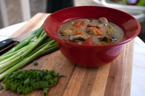 Minestrone vegetable soup Stock-Fotos