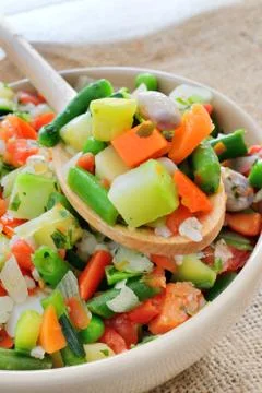Minestrone vegetables Foto stock
