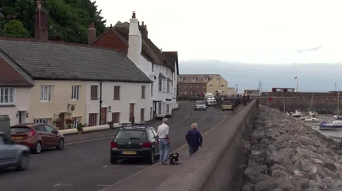 Minhead Old Town Harbour Stock Footage 65701469