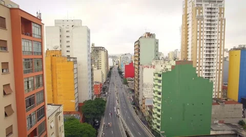 Minhocão Elevated Highway Stock Footage 57126931