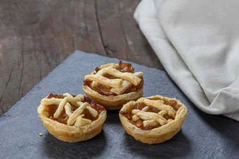 Mini Apple pies Stock Photos