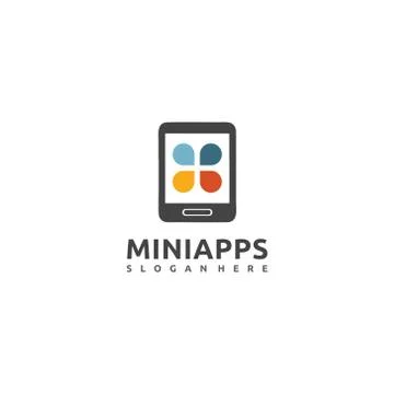 Mini Apps Logo Template simple Stock Illustration