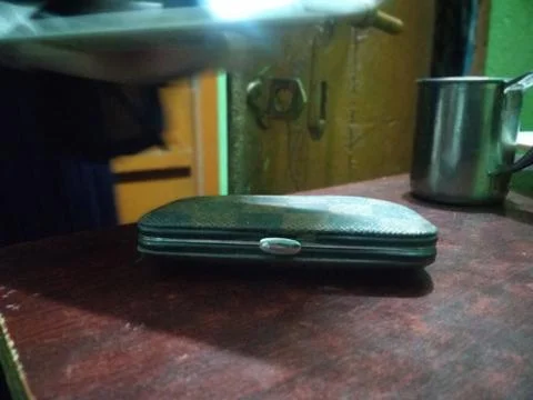 Mini box on the table 스톡 사진