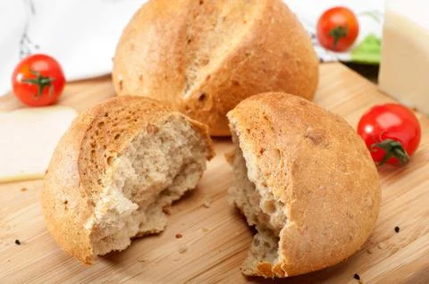 Mini bread buns Stock Photos