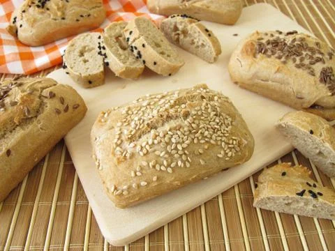 Mini breads Foto stock