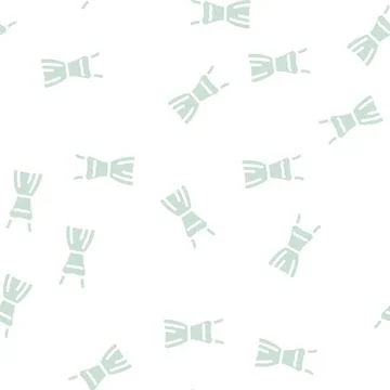 Mini bride dress glyph vector seamless pattern Stock Illustration
