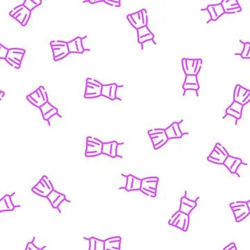 Mini bride dress vector seamless pattern Stock Illustration