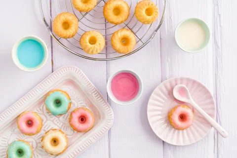 Mini bundt cakes Foto stock