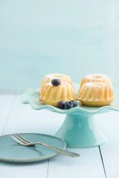 Mini bundt cakes Stock Photos