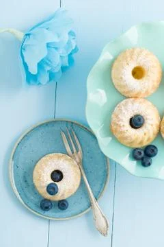 Mini bundt cakes Foto stock