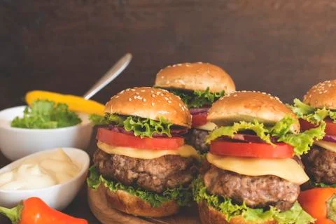Mini burgers Фото