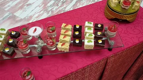 Mini cake &amp; dessert Stock Footage 228050809
