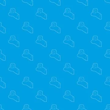 Mini camera pattern vector seamless blue Illustrazione stock