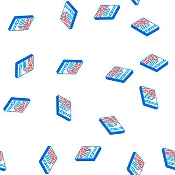 Mini carrot packaging isometric icon seamless pattern イラスト素材