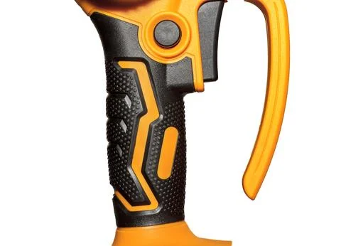 Mini chain saw handle Stock Photos