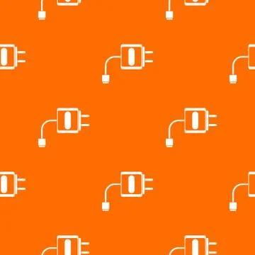 Mini charger pattern seamless Illustrazione stock