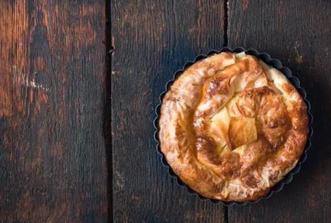 Mini cheese pie Stock Photos