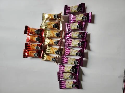 Mini Chocolate Candy Collection Assorted Milk Dark Foto stock