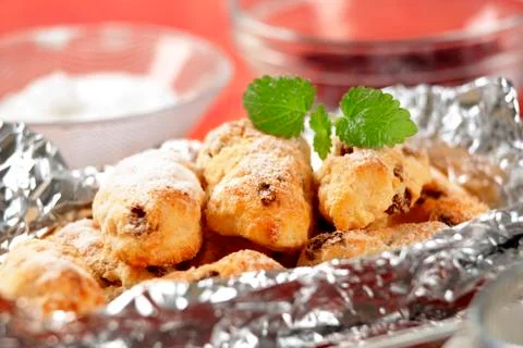 Mini christmas stollen Stock Photos