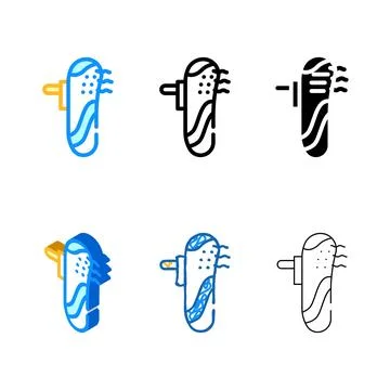 Mini cleaner air filter from socket color icon styleset vector Stock Illustration