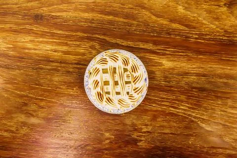 Mini coconut pie top view Foto stock