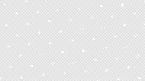 Mini coding icons drift upward with gentle rotation on a transparent background Stock Footage 312645001