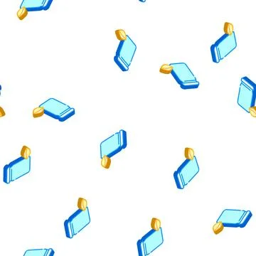 Mini conchiglie rigate pasta isometric icon seamless pattern Stock Illustration