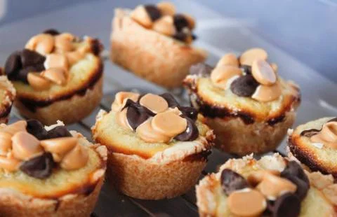 Mini cookie cakes Stock Photos