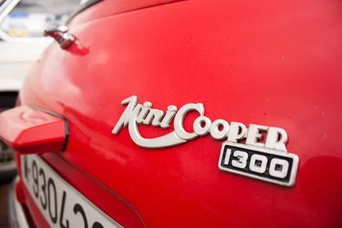 Mini cooper badge Stock Photos