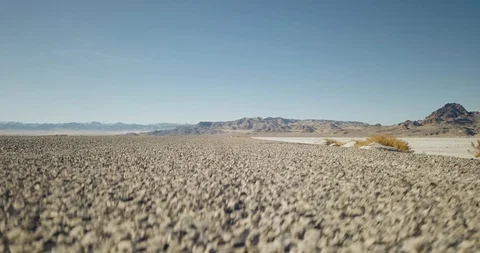 Mini Cooper Exploring Salt Flats Stock Footage 104584241