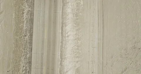 Mini Cooper Exploring Salt Flats Stock Footage 104688104